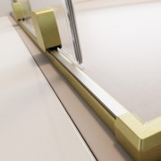 Drzwi prysznicowe Furo Brushed Gold DWJ Radaway lewe złote
