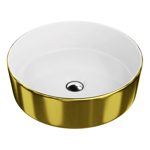 Umywalka nablatowa Merida Gold/White Lavita