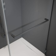 Drzwi prysznicowe Idea Brushed GunMetal DWJ Radaway prawe przejrzyste