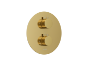 Prysznicowy zestaw podtynkowy corsan z03tgl złoty z termostatem