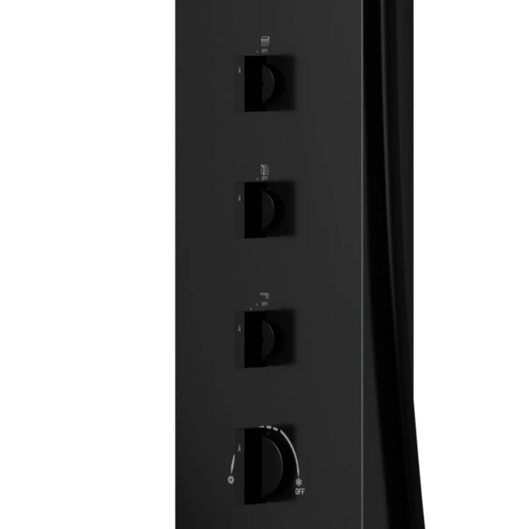 Panel prysznicowy corsan neo mieszacz czarna stal