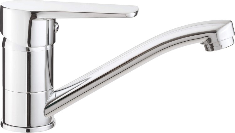 Bateria umywalkowa z obrotową wylewką Tubo Deante chrom BUT026M