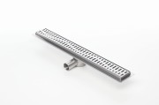 Odpływ liniowy z flanszą i metalowym syfonem Kesmet 60 cm z rusztem Wave In