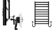 Grzejnik elektryczny suchy HF Greenwich 117x53 biały mat Hygge Family