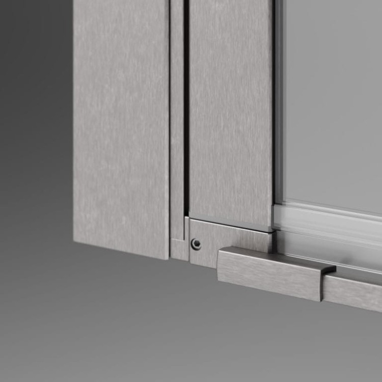 Kabina prysznicowa Radaway Nes Brushed Nickel KDJ I prawa