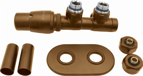 Zawór termostatyczny do grzejnika łazienkowego - lewy