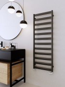 Grzejnik łazienkowy dekoracyjny Czarny HERMES BLACK MAT 91x50 LaVita