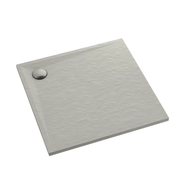 Brodzik kwadratowy LIBRA Cement Stone 80x80 Schedpol Schedline, cementowy