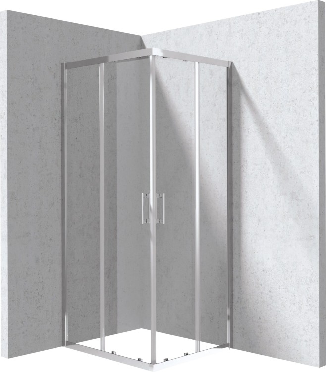 Kabina prysznicowa prostokątna 80x90 cm