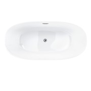 Wanna wolnostojąca corsan salina 160 x 75 cm korek klik-klak chrom