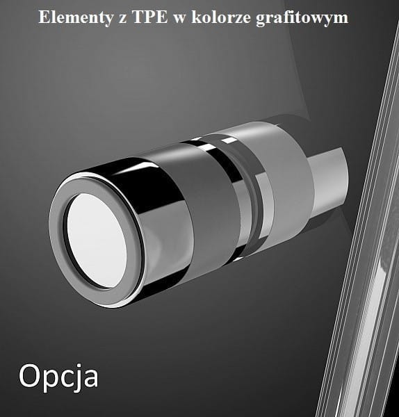 Kabina prysznicowa Radaway Essenza KDD-B 90x80x200 przejrzysta