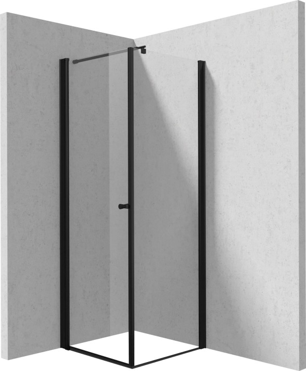 Kabina prysznicowa kwadratowa 80x80x200 nero Kerria Plus Deante