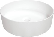 Umywalka ceramiczna nablatowa Round Deante biała