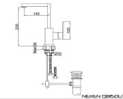 Bateria umywalkowa KOHLMAN Nexen QB150U
