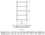 Grzejnik łazienkowy dekoracyjny Radeco Esfera 90,5x55cm kolor