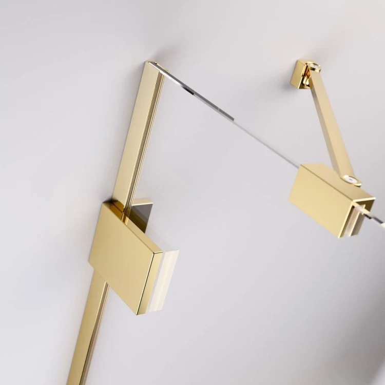 Kabina Radaway Essenza Pro Gold KDJ+S 110x80x200 lewa złota