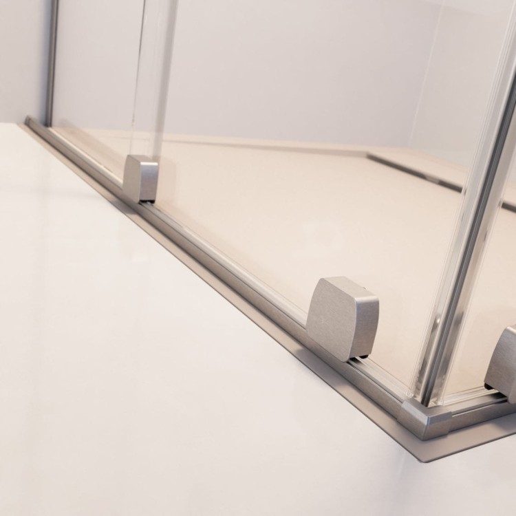 Drzwi prysznicowe Furo Brushed Nickel DWJ Radaway prawe nikiel