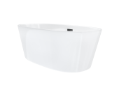 Wanna wolnostojąca corsan e026 salina 170 cm z wykończeniem grafit / gun metal