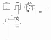 Bateria umywalkowa podtynkowa KOHLMAN Excelent QW183H