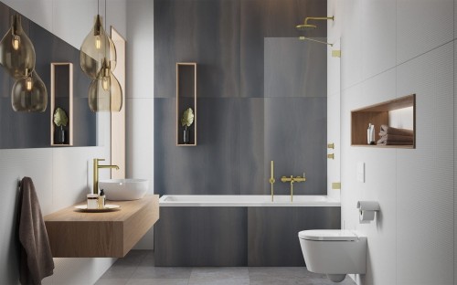 Parawan nawannowy Radaway Essenza Pro Brushed Gold PNJ II