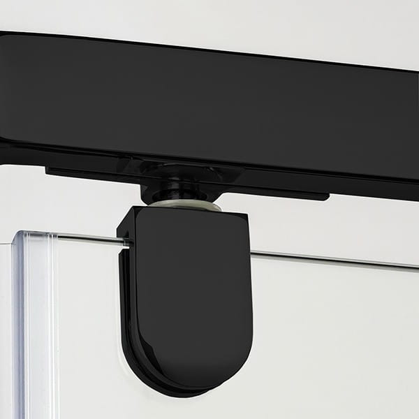 Kabina półokrągła New Trendy New Komfort Black 90x90x195 szkło czyste