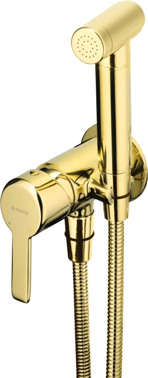 Bateria bidetowa podtynkowa ze słuchawką typu bidetta Arnika Deante złota
