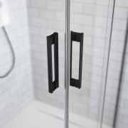 Kabina prysznicowa Radaway Idea Black KDS 150x90x200,5 czarna prawa