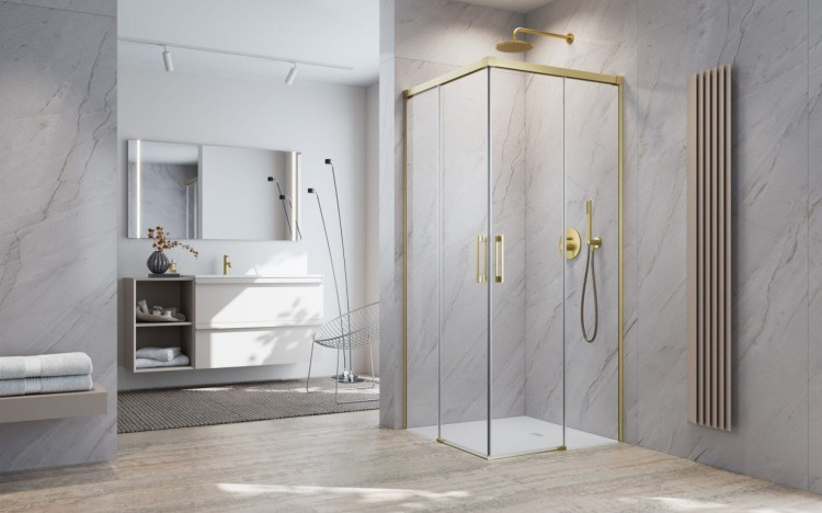 Kabina prysznicowa Radaway Idea Brushed Gold KDD
