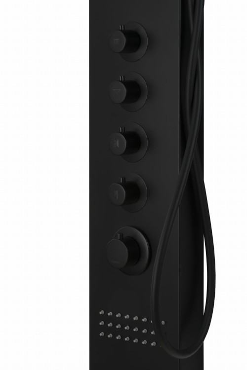 Corsan led kaskada a013a czarny z oświetleniem