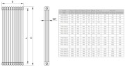 Grzejnik dekoracyjny Radeco Trex-900/20 90x92cm