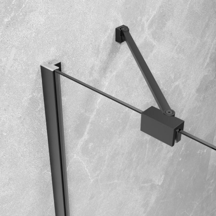 Kabina pięciokątna Radaway Essenza 8 Black PTJ lewa