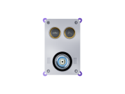 Zestaw prysznicowy podtynkowy corsan box przyciskowy deszczownica 25cm chrom