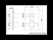 Bateria wannowa termostatyczna KOHLMAN Excelent QW432H