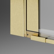 Drzwi prysznicowe Radaway Nes Brushed Gold DWB lewe