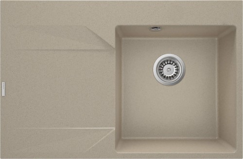 Zlewozmywak granitowy 1-komorowy lewy piaskowy Evora Deante