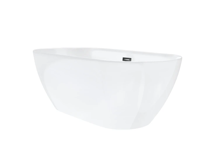 Wanna wolnostojąca corsan e041 olvena 170 cm z wykończeniem grafit / gun metal