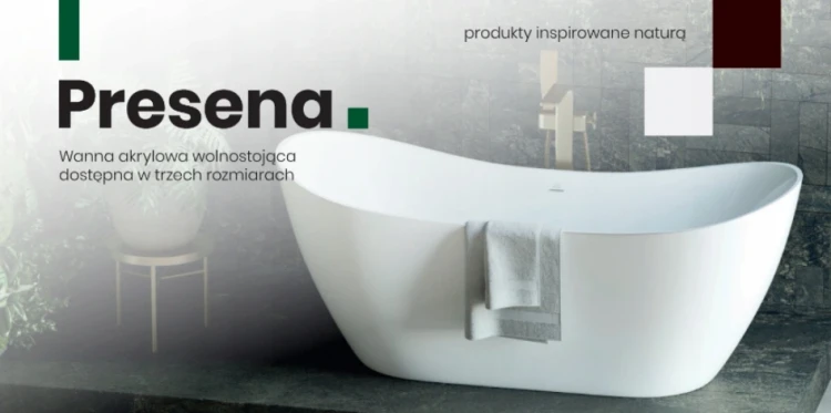 Wanna wolnostojąca PRESENA 170 cm AD NATURALNIE