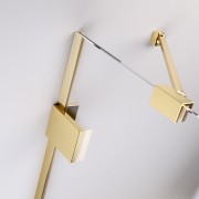 Parawan nawannowy Radaway Essenza Pro Gold PND II prawy złoty