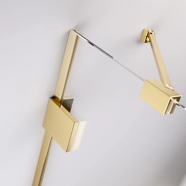 Parawan nawannowy Radaway Essenza Pro Gold PND II prawy złoty