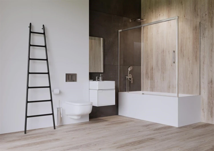 Zabudowa nawannowa Radaway Idea PN DWJ+S 170x80x150,5 lewa przejrzysta