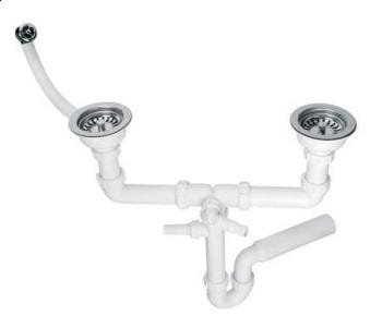 Syfon zlewozmywakowy McAlpine HC7HC12-POL1-25