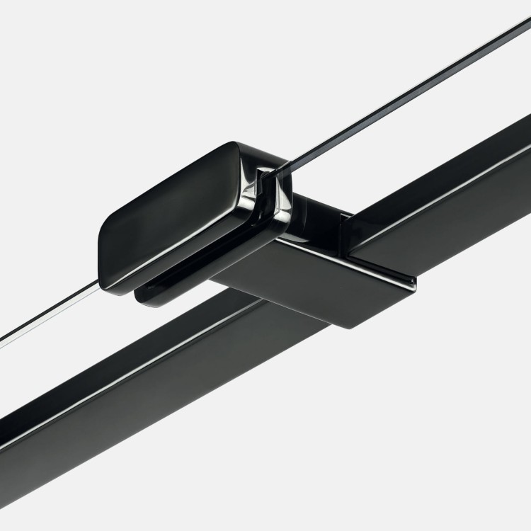 Drzwi prysznicowe New Trendy Eventa Black Chrome lewe czyste