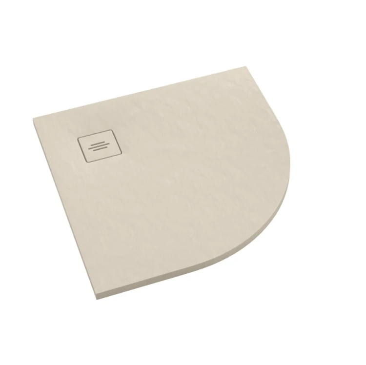 Brodzik półokrągły PROTOS CASHMERE STONE 90x90 Schedpol Schedline, kaszmir