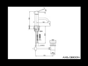 Bateria umywalkowa KOHLMAN Axis QB100N