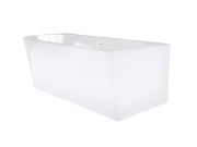 Wanna wolnostojąca narożna corsan intero 150 x 74 montaż prawostronny korek klik-klak biały