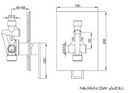 Bateria prysznicowa KOHLMAN Nexen QW220U