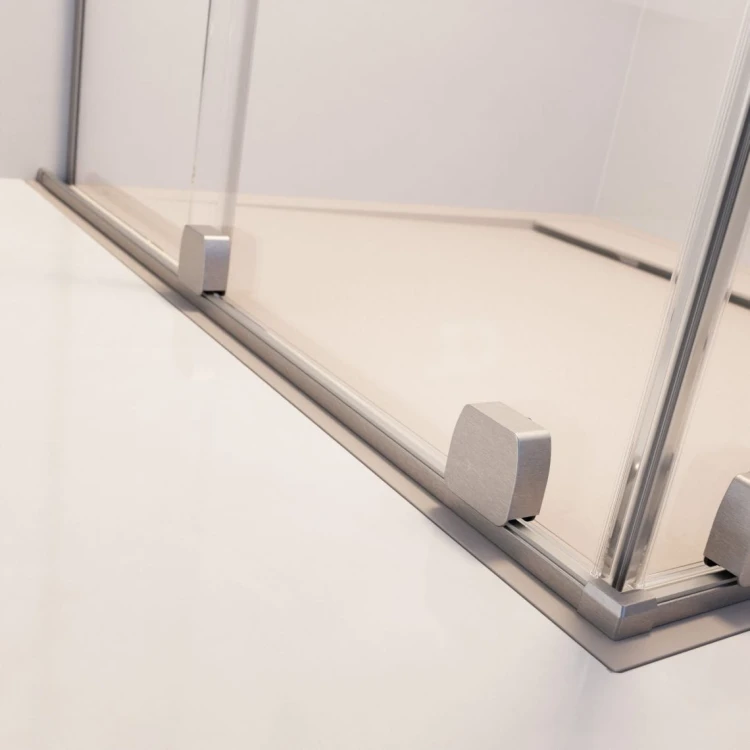 Drzwi prysznicowe Furo Brushed Nickel DWJ Radaway lewe nikiel