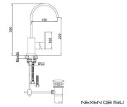 Bateria umywalkowa KOHLMAN Nexen-S SQB150U