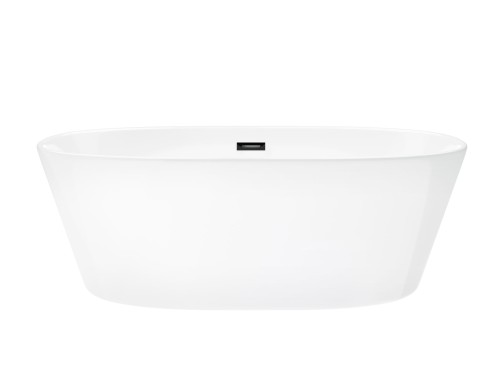 Wanna wolnostojąca corsan e026 salina 160 cm z wykończeniem czarnym