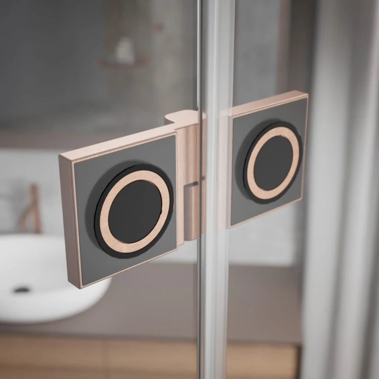 Kabina pięciokątna Essenza Pro 8 Brushed Copper PTJ Radaway prawa